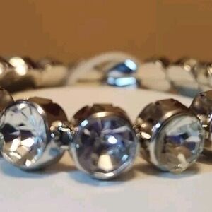 Elegant Silver Crystal Bracelet